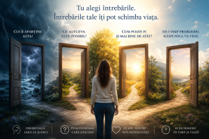 „Descoperă cum întrebările «Cui îi aparține asta?», «Ce altceva este posibil?» și «Cum poate fi și mai bine de atât?» pot aduce claritate și noi perspective.”